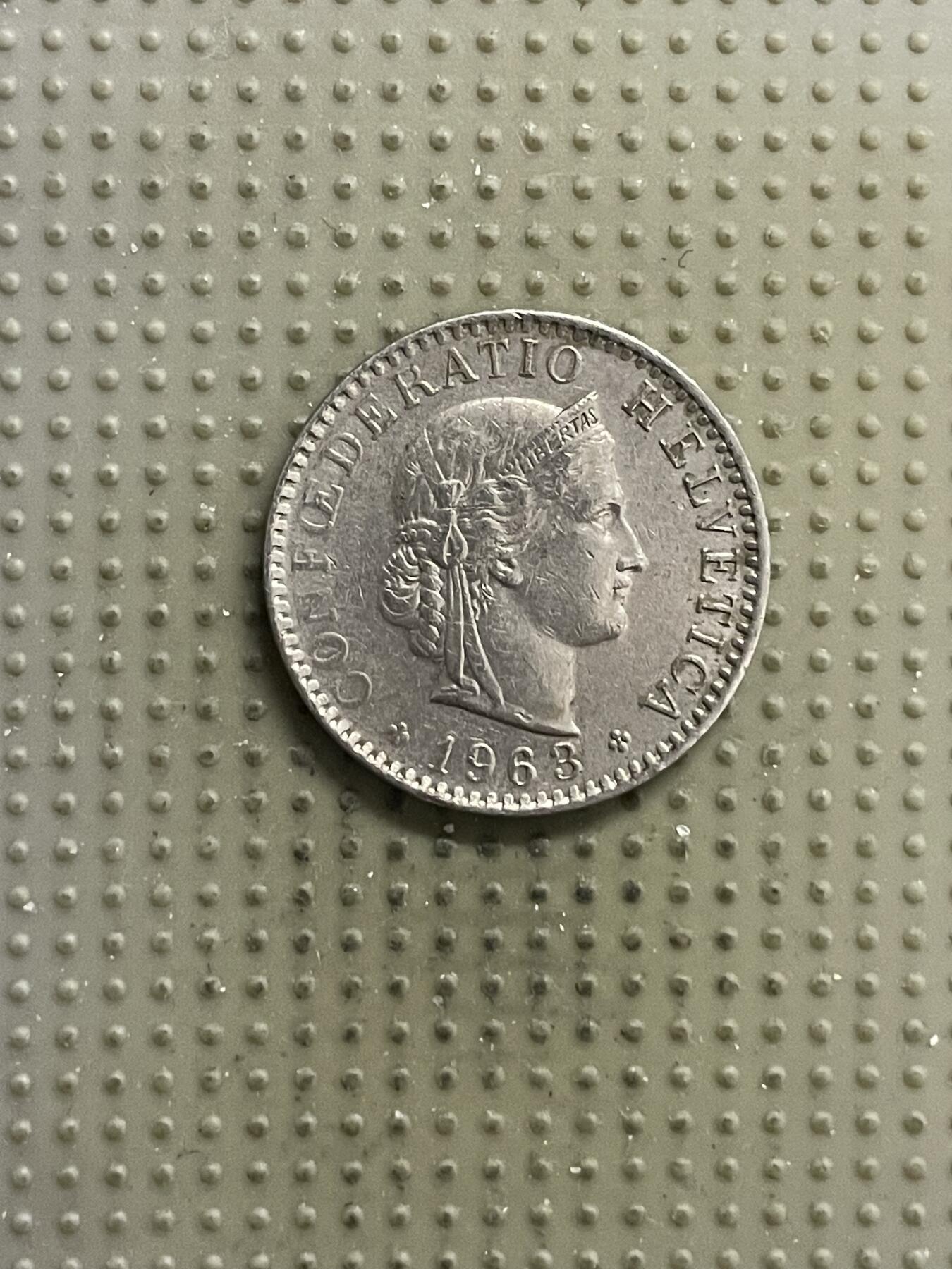 2026年第22场各国散币拍卖（总第172场） 瑞士1963年20生丁