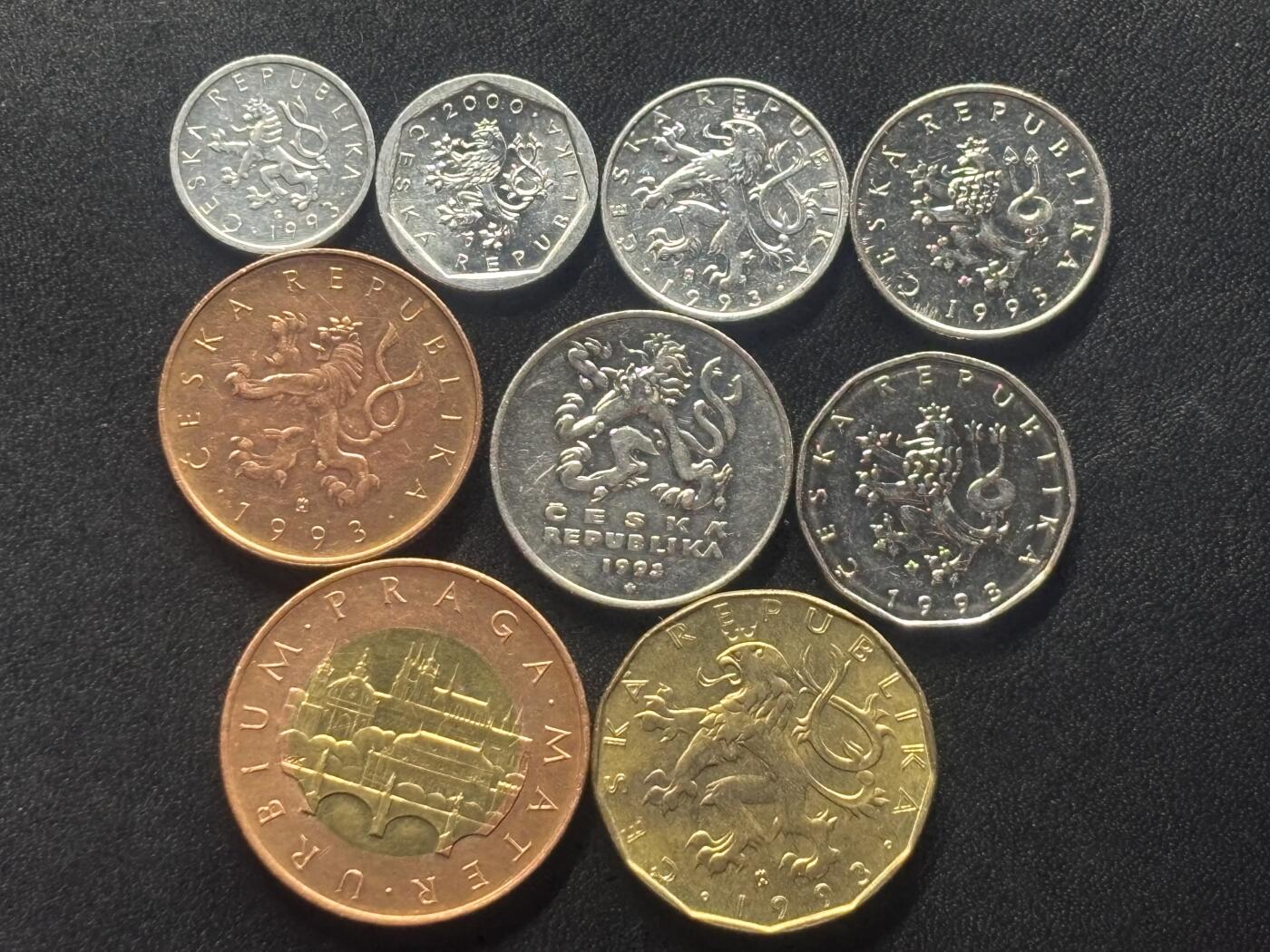 邮泉阁限时拍卖第四十一场（硬币在国外。请付邮费6元。） 捷克9枚