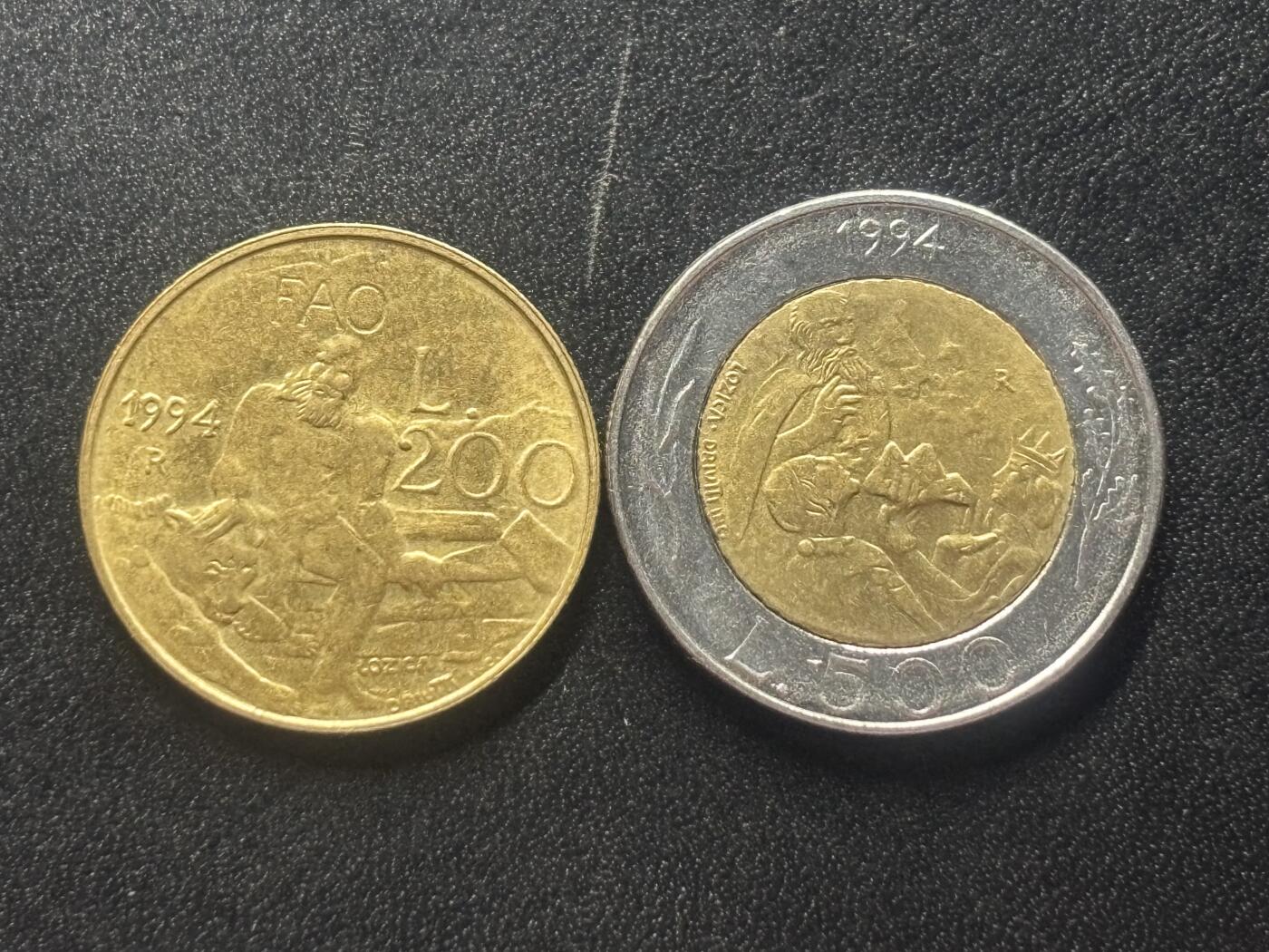 邮泉阁限时拍卖第四十一场（硬币在国外。请付邮费6元。） 圣马力诺1994年2枚