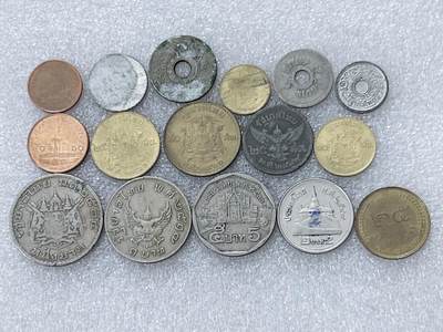 第一海外回流一元起拍收藏 散集专场  第300期 - 泰国硬币16枚 无重复