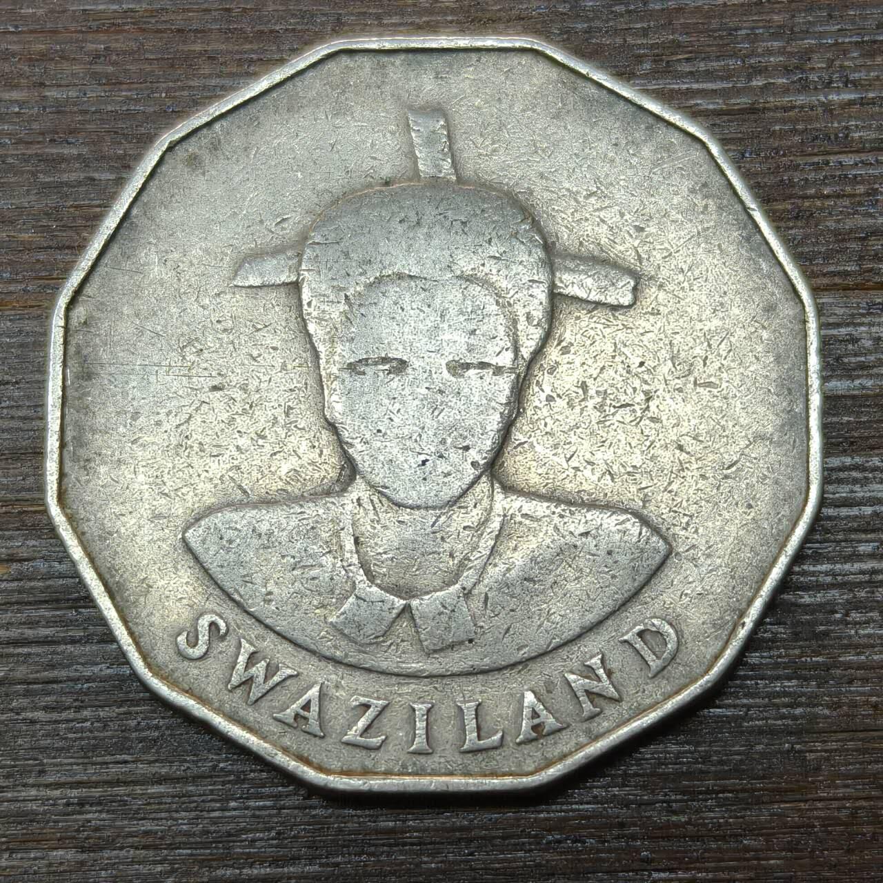 【铜匠收藏】★第146★散币专场 不寄存，30包邮。不满30元，支付5元运费。《接受代拍 代送NGC评级》 82【无寄存】斯威士兰 1986年 50分