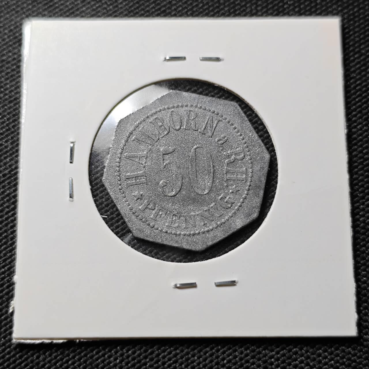 KK钱币收藏小铺  第393期  2月预留时间 周末发货  德紧50芬尼代币