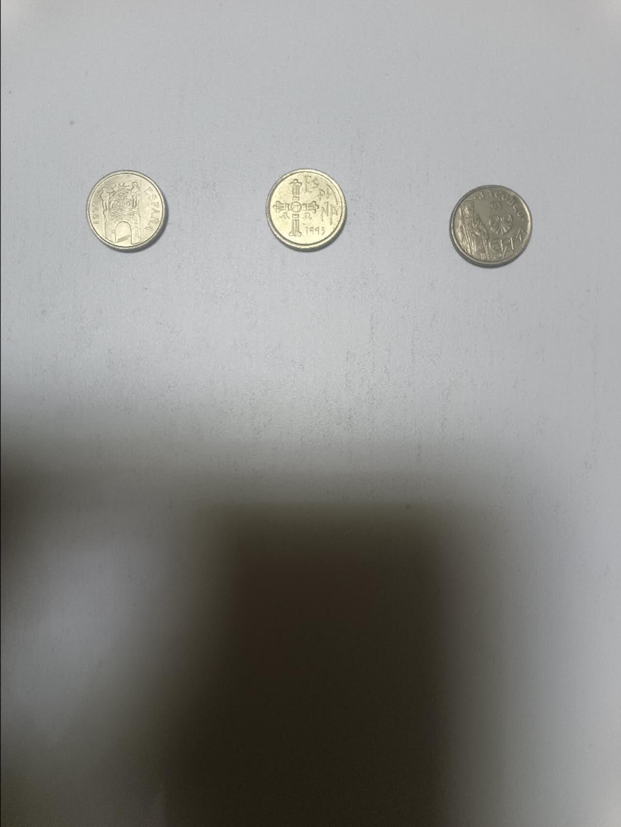 【20260206】非全新纸币和硬币第332场 西班牙5比塞塔3枚不同版本