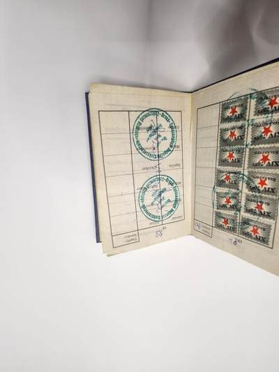 南水社第二次拍卖 匈牙利人民共和国工会会员证书＊2