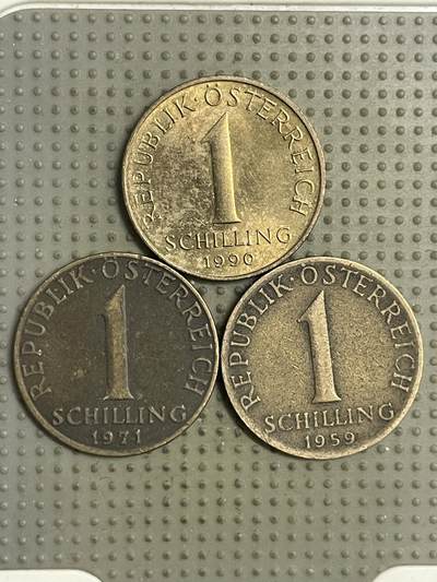 2026年第22场各国散币拍卖（总第172场） - 奥地利1先令3枚