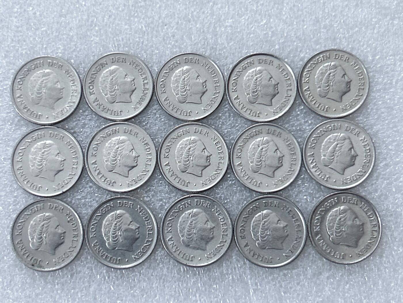 第一海外回流一元起拍收藏 散集专场  第300期 荷兰25分硬币 15枚