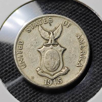 KK钱币收藏小铺  第393期  2月预留时间 周末发货 -  1945美属菲律宾5分