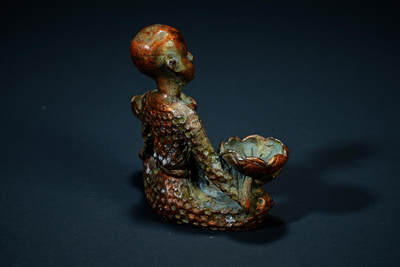 上海都达杂项专场四十七【全场包邮】  尼泊尔铜佛香插造像90-70