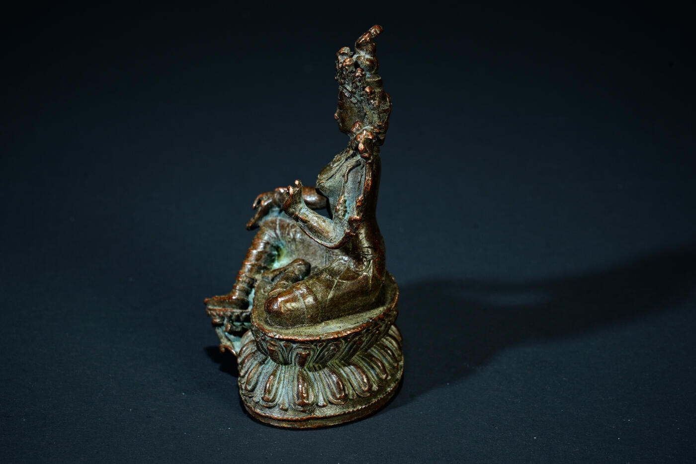 上海都达杂项专场二十一（全场包邮） 尼泊尔铜绿度母佛造像90-73