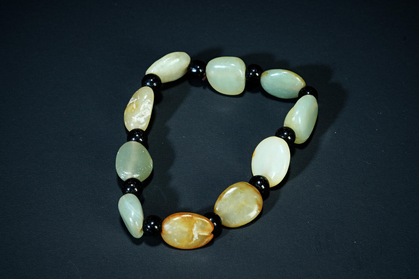 上海都达杂项专场二十一（全场包邮） 天然 和田玉籽料手串90-79