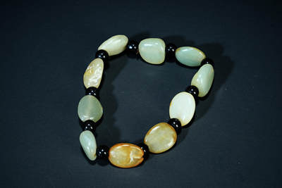 上海都达杂项专场四十七【全场包邮】  天然 和田玉籽料手串90-79