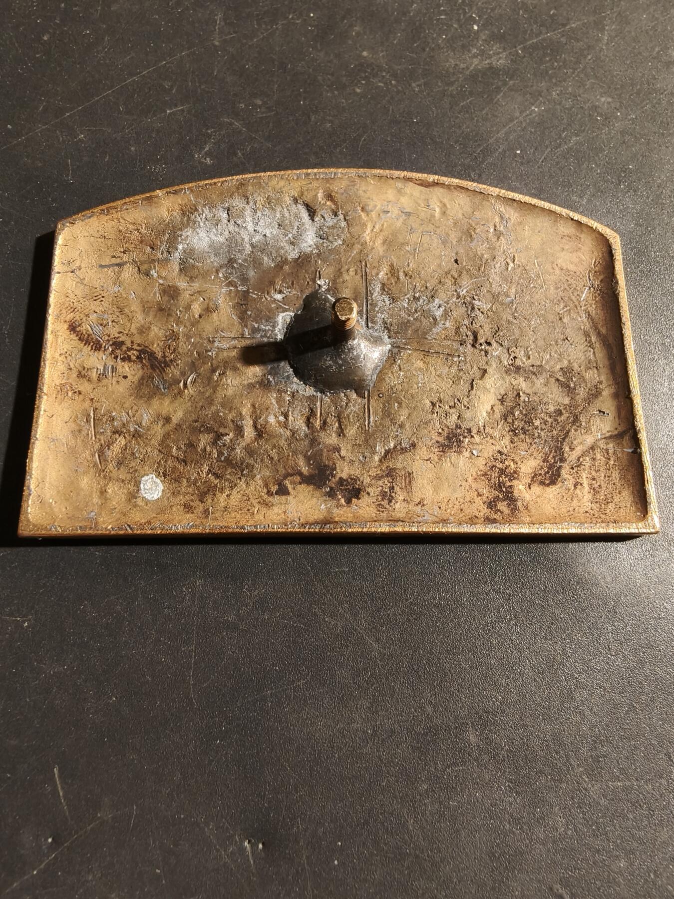 老王徽章第180期 法国小型制造商与发明家协会大奖方形镀金大铜章   单面    尺寸75×48mm     重量79.8g