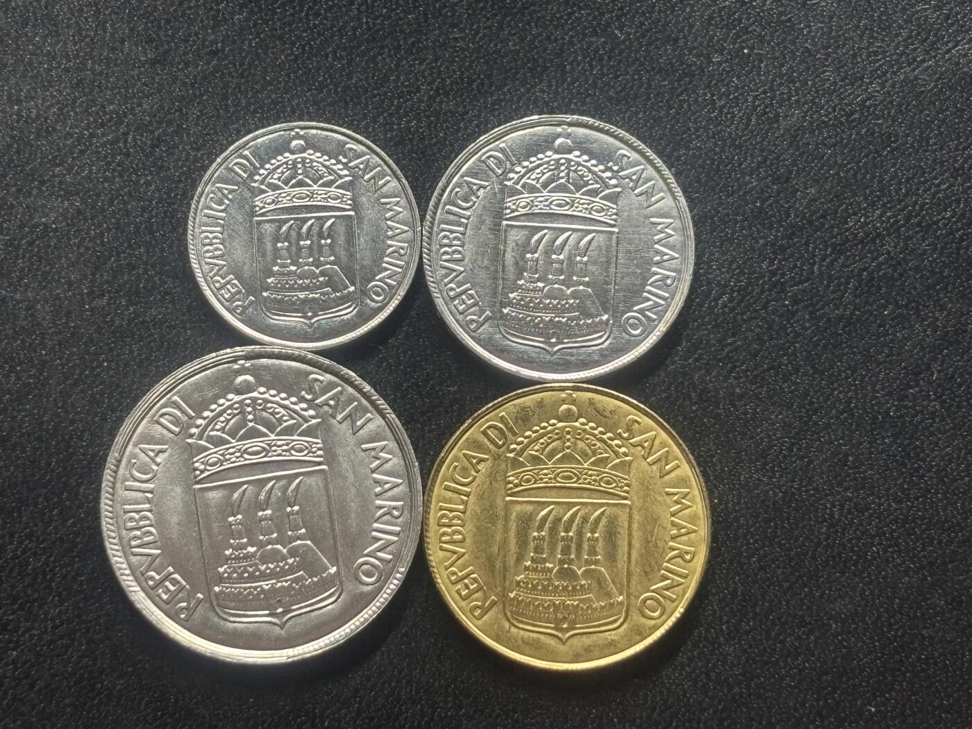 邮泉阁限时拍卖第四十一场（硬币在国外。请付邮费6元。） 圣马力诺1974年4枚