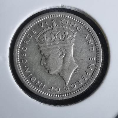 沼泽如烟--第986场 - 英属马来亚1943年五分银币