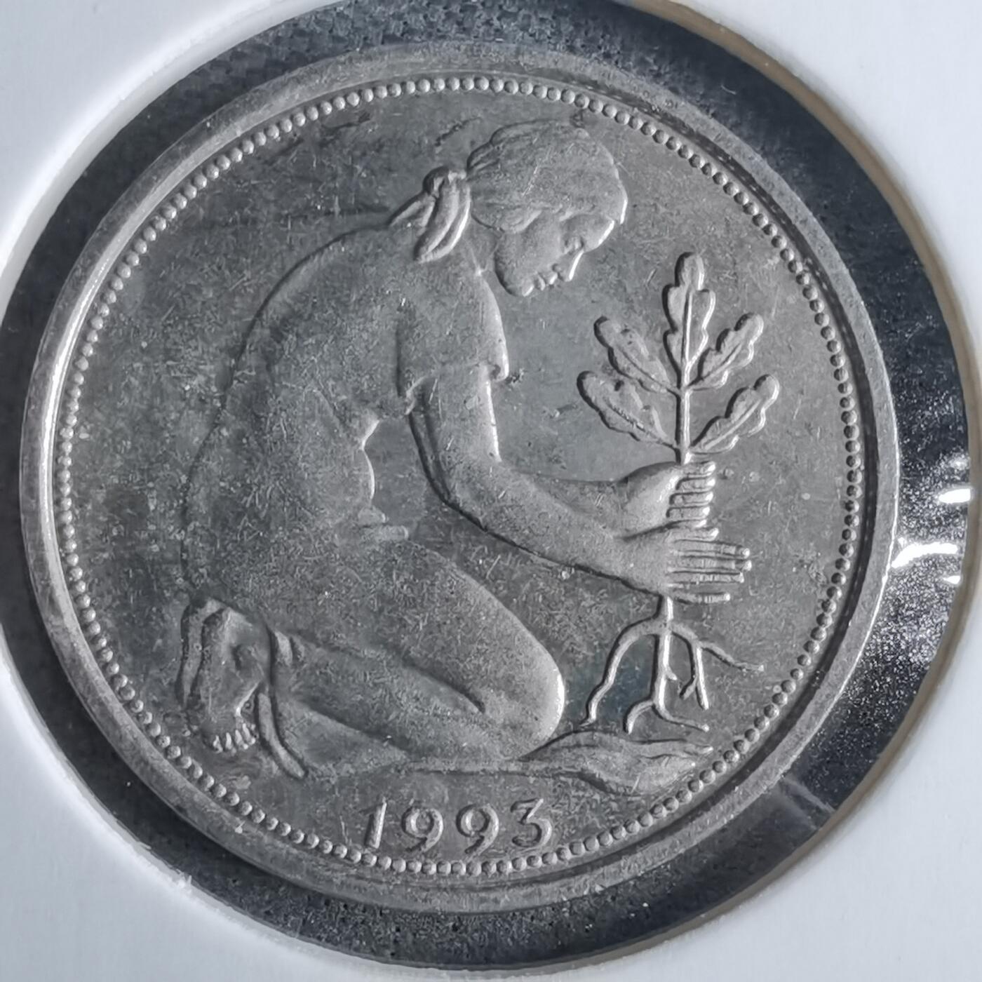 沼泽如烟--第985场 德国1993年50芬尼