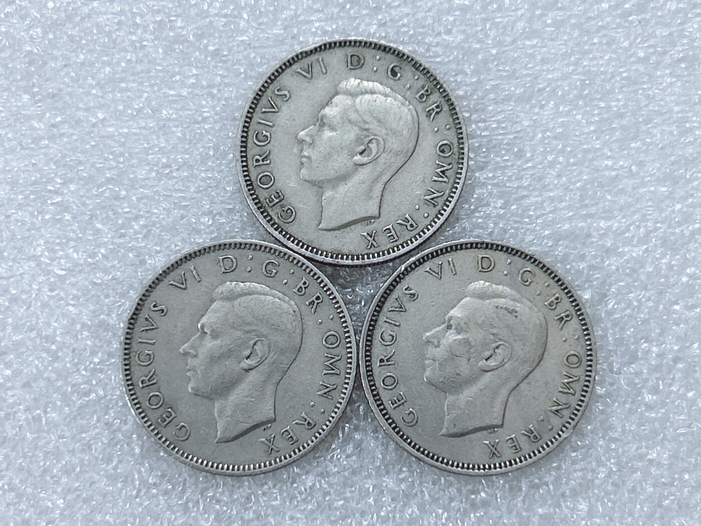 第一海外回流一元起拍收藏 散集专场  第299期 英国苏格兰版1先令硬币 乔治六世 3枚