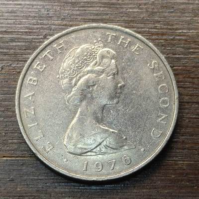 【铜匠收藏】★第147★散币专场 不寄存，30包邮。不满30元，支付5元运费。《接受代拍 代送NGC评级》 53【无寄存】马恩岛 1976年 5便士 大水车 