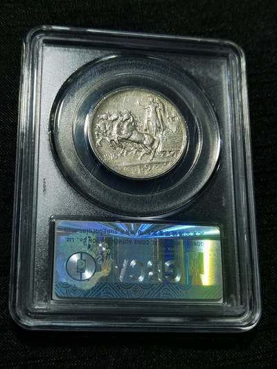 天下钱庄专场欢迎参拍 - 意大利胜利马车2里拉银币