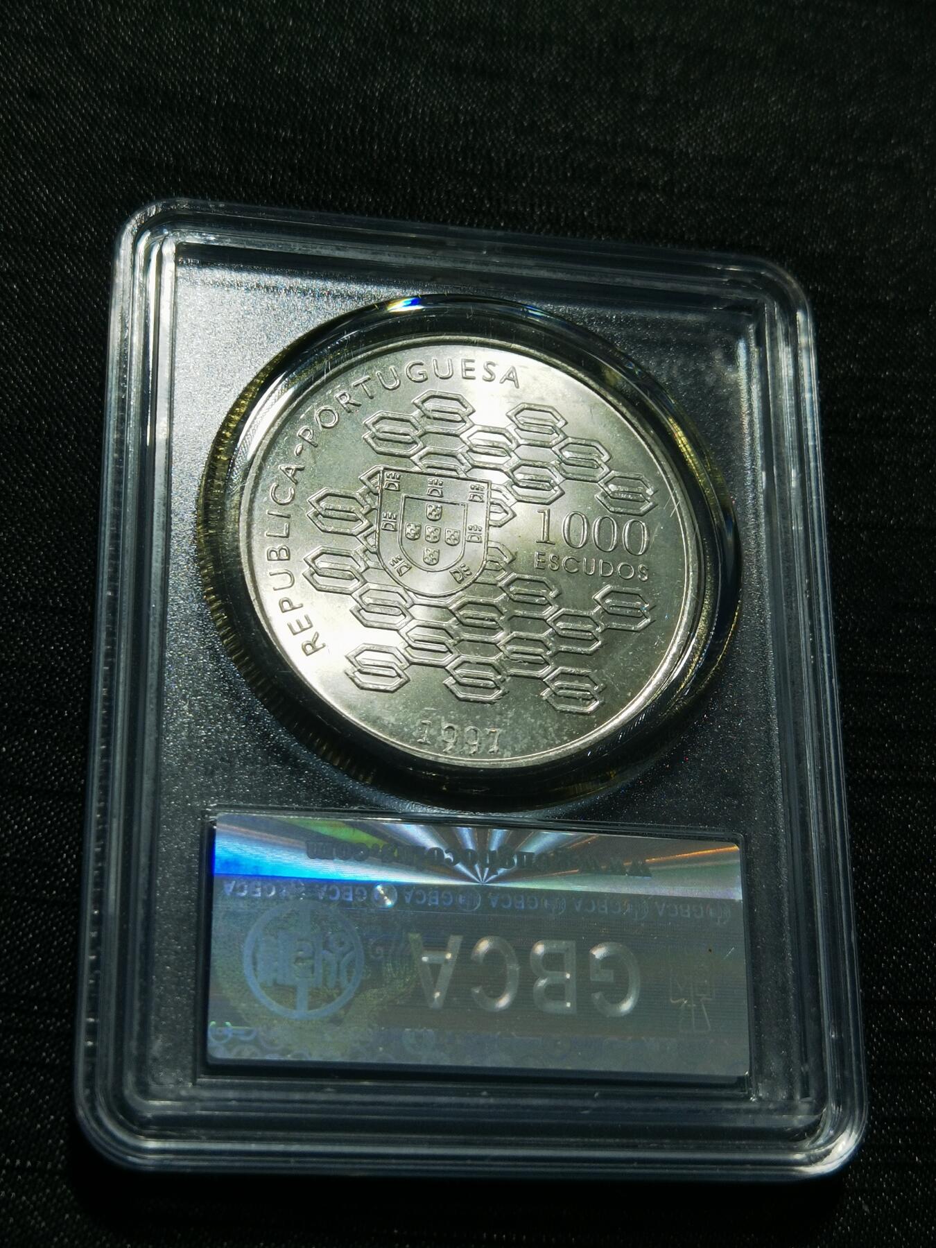 天下钱庄专场欢迎参拍 葡萄牙1000埃斯库多银币
