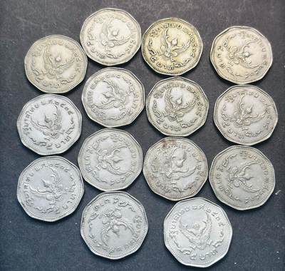 文馨钱币收藏第 293 场，春节前最后一期全部发出，将不予寄存，请悉知 - 泰国金鹏翅鸟一组 14 枚