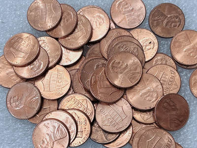 第一海外回流一元起拍收藏 散集专场  第301期 - 美国盾牌1分硬币 50枚 带光品