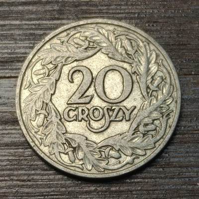 【铜匠收藏】★第146★散币专场 不寄存，30包邮。不满30元，支付5元运费。《接受代拍 代送NGC评级》 - 92【无寄存】1923年 德占波兰 20格罗申 镍币