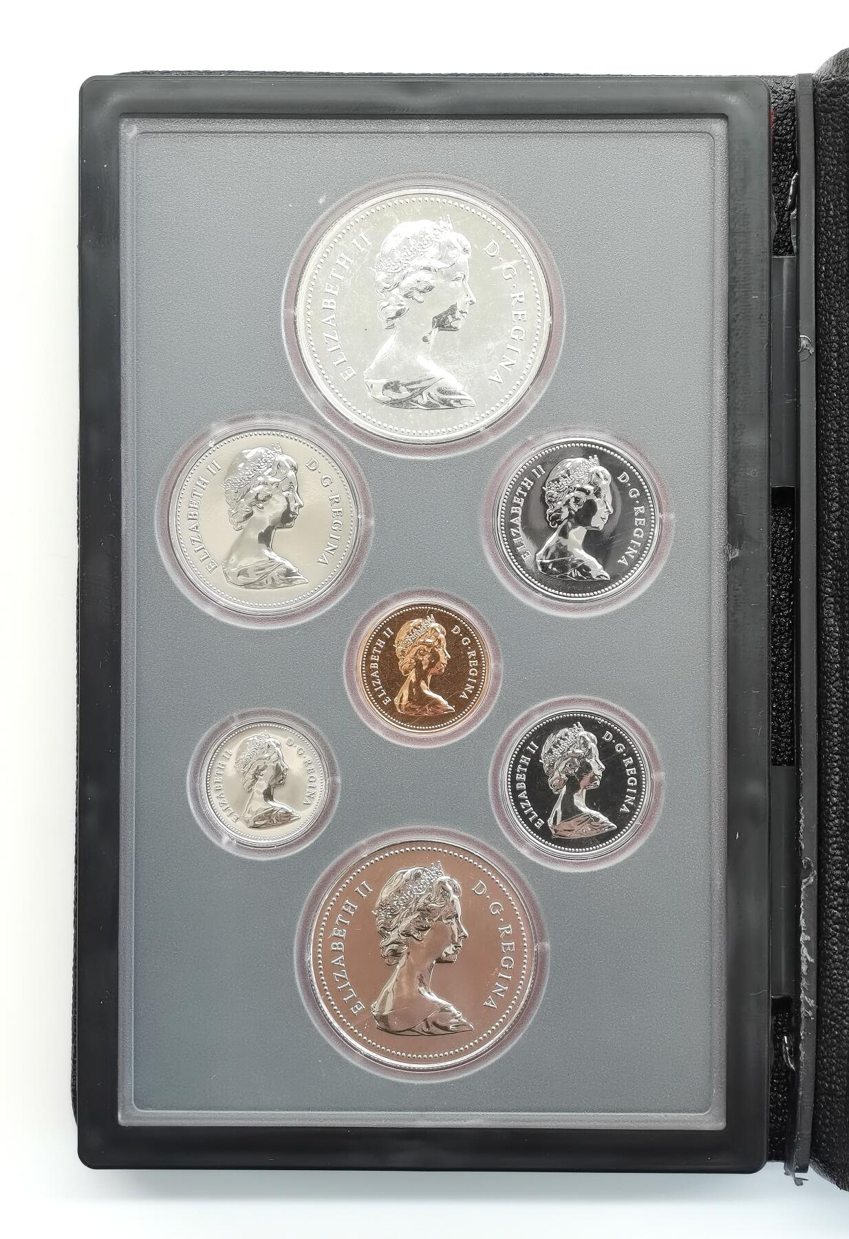 博洋堂“心向春光”2月精品大拍专场暨第160期（全场包邮） 加拿大1979年7枚精制套币，原盒装