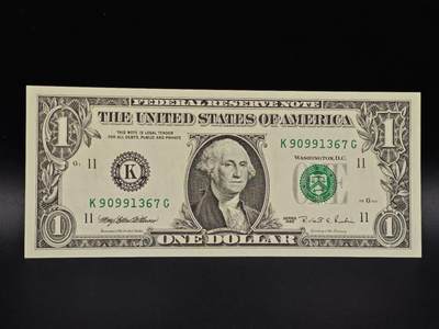 【淘币小摊】实时拍第八百六十五拍   纸币场    年前最后一周之前预留预留8号9号全部发出请更换最新收货地址不方便收货的请勿参拍或者顺丰到付 - 美国一美元纸币