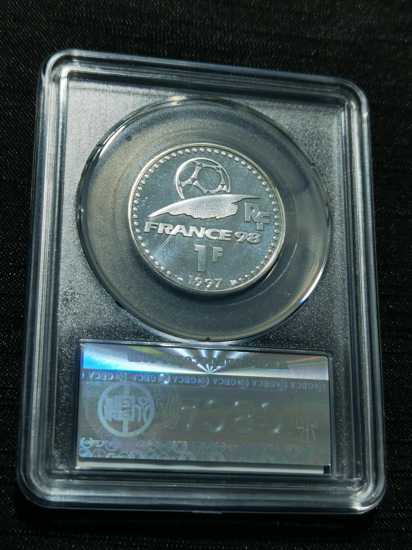 天下钱庄专场欢迎参拍 法国世界杯银币