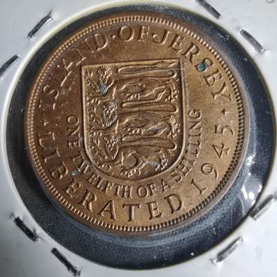 沼泽如烟--第987场 - 泽西1945年十二分之一先令