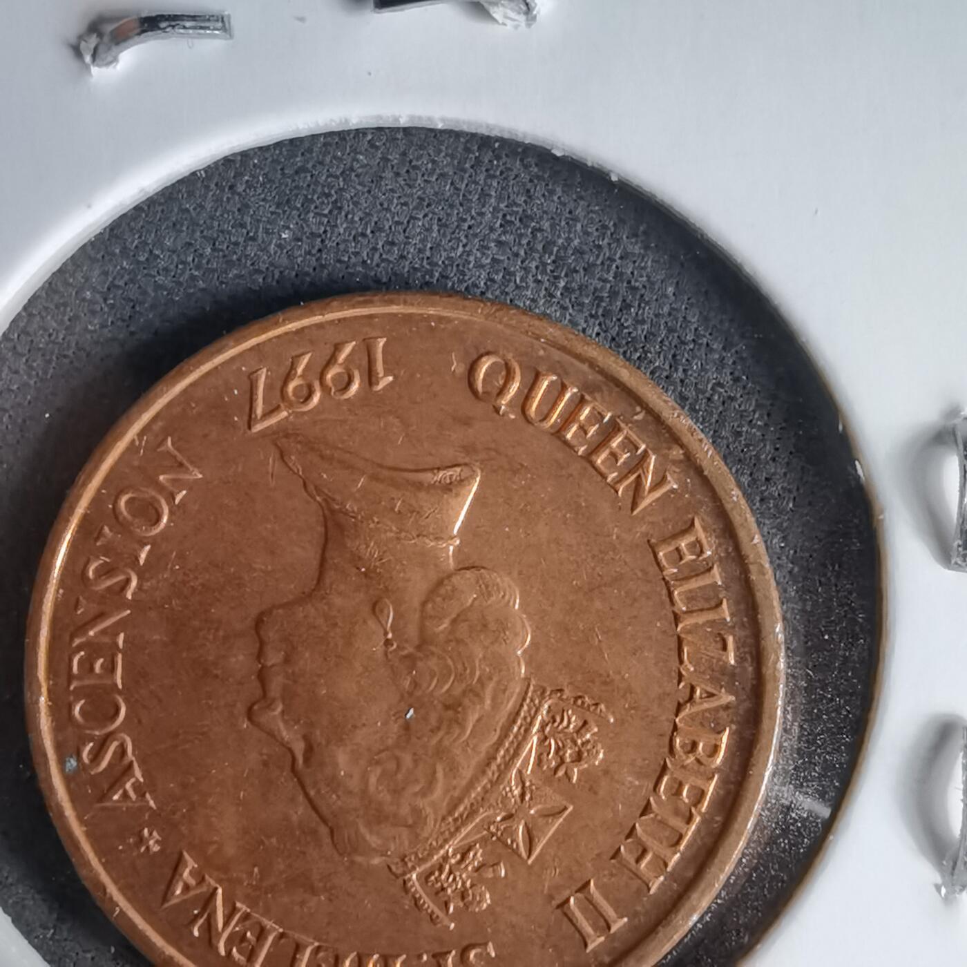 沼泽如烟--第987场 圣赫勒拿1997年1便士