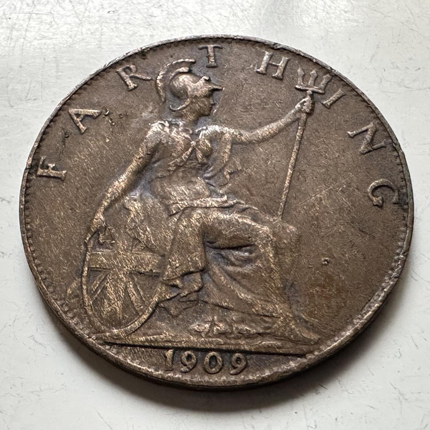 🌹外币初藏🌹🐯2026年第17场 快递将在12号停运 年前需发货的抓紧 ，年后正月十五恢复发货 英国1909年一法新