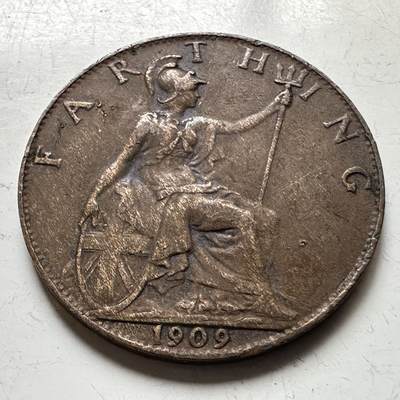 🌹外币初藏🌹🐯2026年第17场 快递将在12号停运 年前需发货的抓紧 ，年后正月十五恢复发货 - 英国1909年一法新