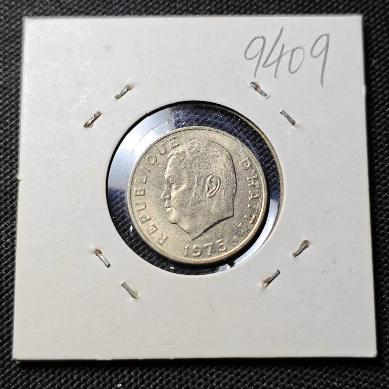 KK钱币收藏小铺  第394期  2月预留时间 周末发货 1975危地马拉5分 好品