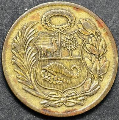 文馨钱币收藏第 293 场，春节前最后一期全部发出，将不予寄存，请悉知 - 少见 1959 年秘鲁 1 索尔大铜币，13.8 克 33mm