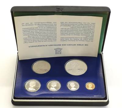 博洋堂“心向春光”2月精品大拍专场暨第160期（全场包邮） - 英属维京群岛1978年6枚精制套币，原盒证