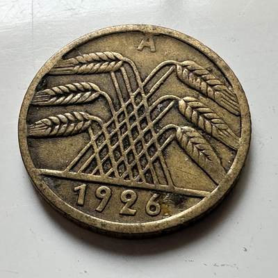 🌹外币初藏🌹🐯2026年第17场 快递将在12号停运 年前需发货的抓紧 ，年后正月十五恢复发货 - 魏玛共和国1926年五芬尼