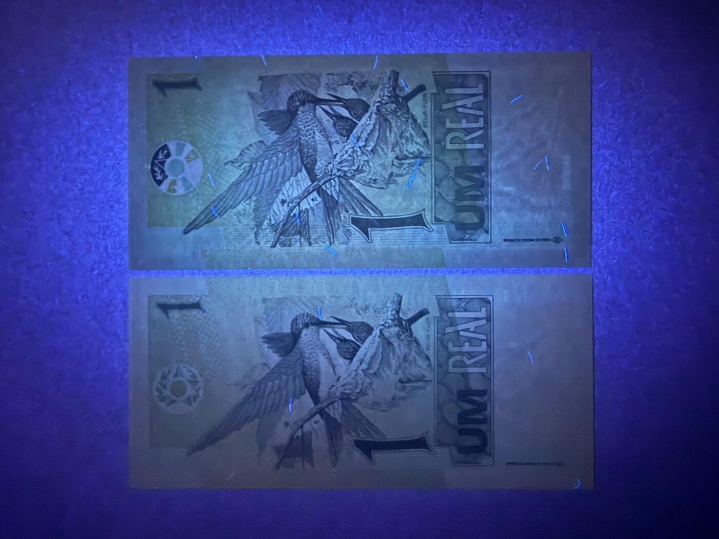 《艾美收藏》第231期-2.8周日外币精品(春节前收官)-世界最佳纸币特辑 巴西1雷亚尔2张 UNC 1997年和2003年不同版本