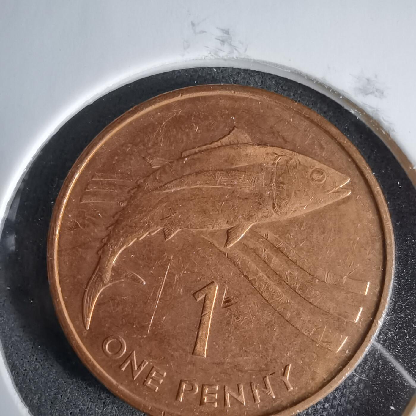 沼泽如烟--第987场 圣赫勒拿1997年1便士