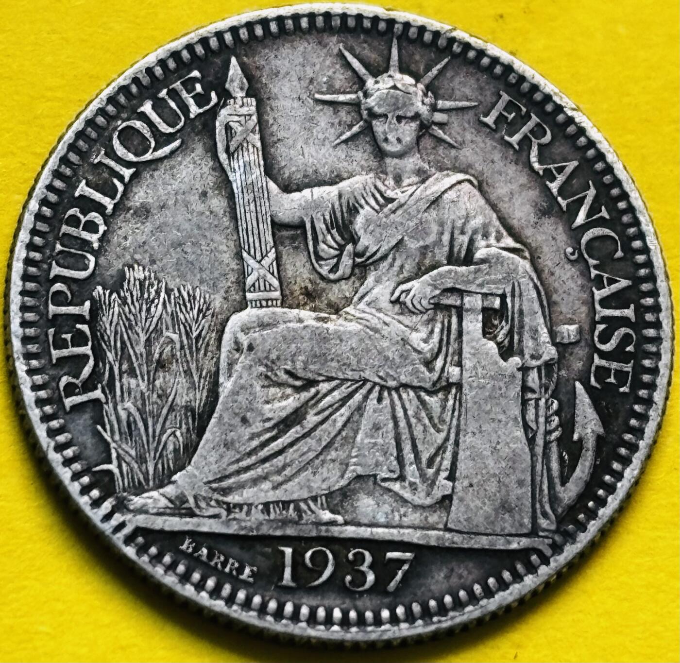 【金马踏春，泉马奔腾】2026 年新年贺岁场，（定于年初五接财神截拍）祝各位老板马到成功，马上有钱，愿岁岁平安喜乐顺遂 好品 1937 年法属印支 20 分银币，第六版关门独年份 5.4 克 680 银