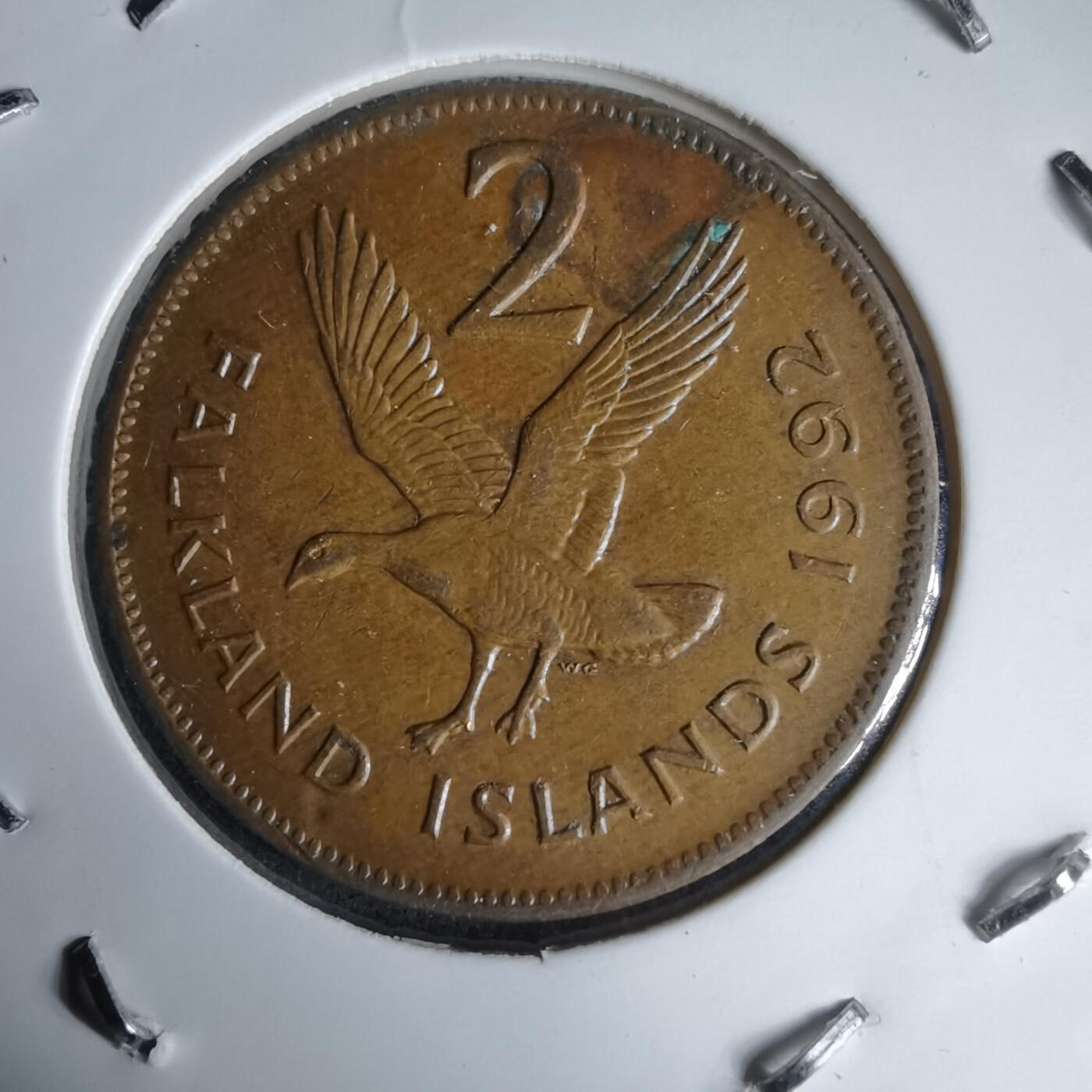 沼泽如烟--第987场 福克兰1992年2便士