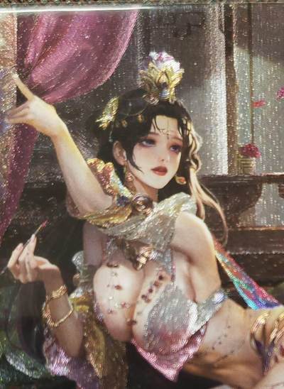 阳大大卡牌拍卖第98期（持续收拍品，周六晚上九点截拍，进群福利早知道） - 卡玩帕克 璇哥 神州百花谱 粗闪 灭国妖姬 夏姬 一套3张