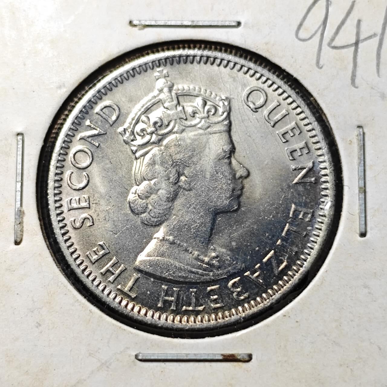 KK钱币收藏小铺  第394期  2月预留时间 周末发货 1974伯利兹25分 好品