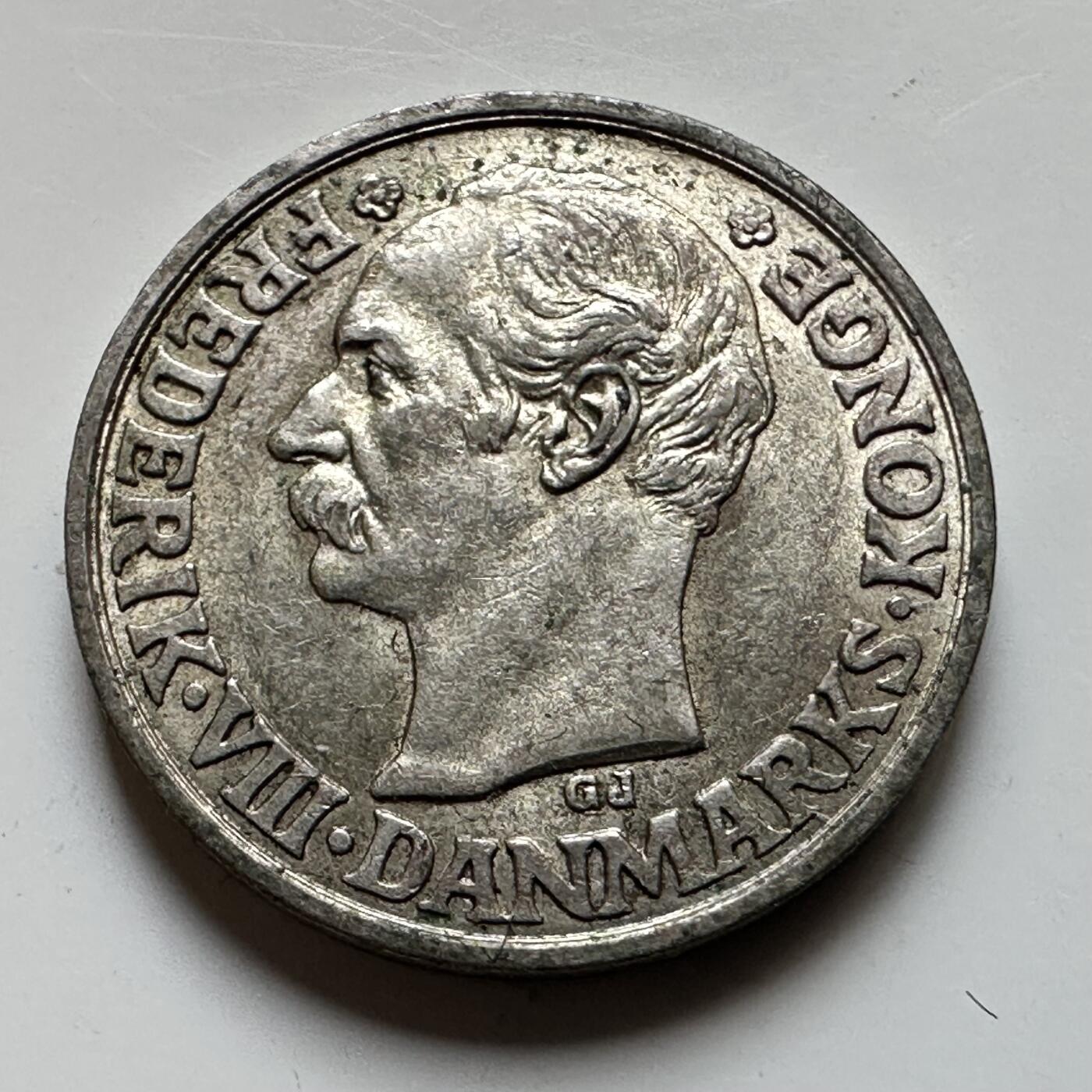 🌹外币初藏🌹🐯2026年第17场 快递将在12号停运 年前需发货的抓紧 ，年后正月十五恢复发货 丹麦1907年25欧尔银币 2.42克60%银 少见好品带底光