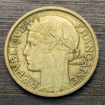 【铜匠收藏】★第147★散币专场 不寄存，30包邮。不满30元，支付5元运费。《接受代拍 代送NGC评级》 60【无寄存】法国 1937年 谷物女神 1法郎 铜币