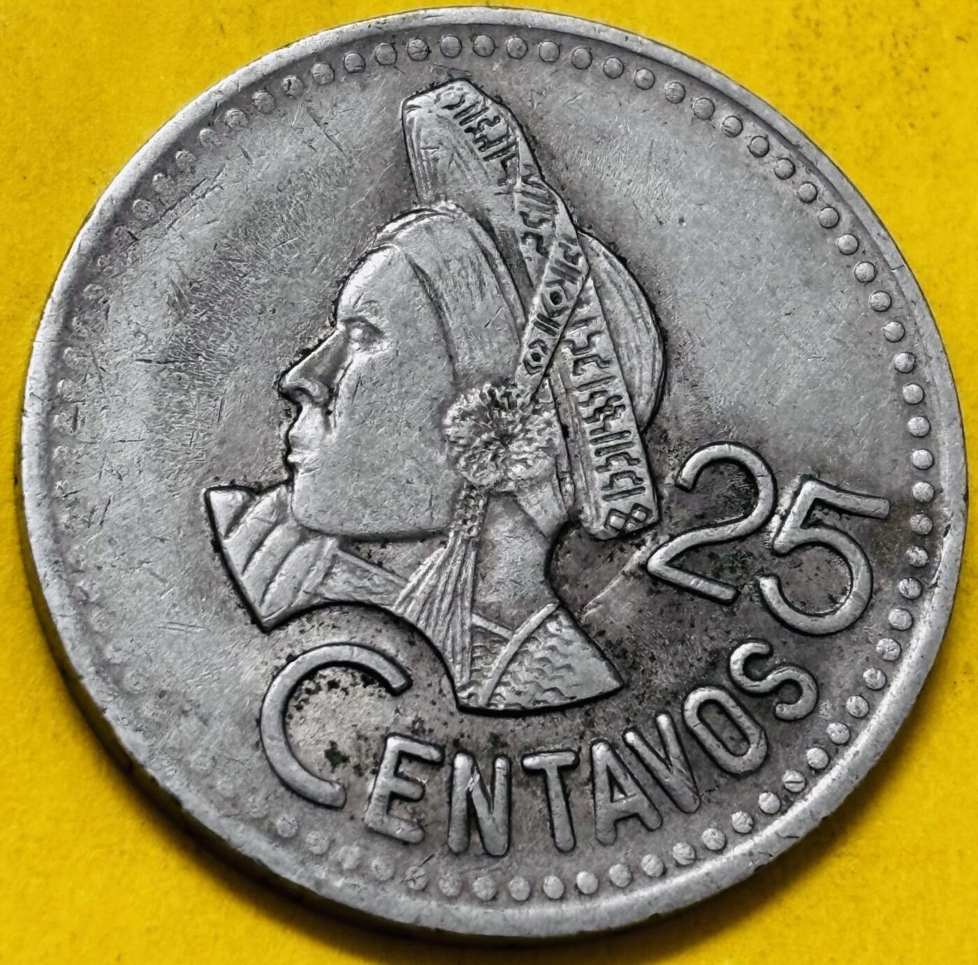 文馨钱币收藏第 293 场，春节前最后一期全部发出，将不予寄存，请悉知 1992 年危地马拉 25 分