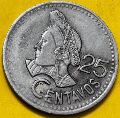 文馨钱币收藏第 293 场，春节前最后一期全部发出，将不予寄存，请悉知 - 1992 年危地马拉 25 分