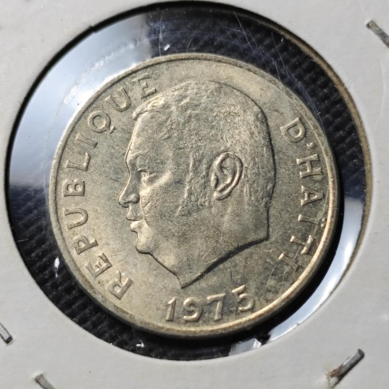 KK钱币收藏小铺  第394期  2月预留时间 周末发货 1975危地马拉5分 好品