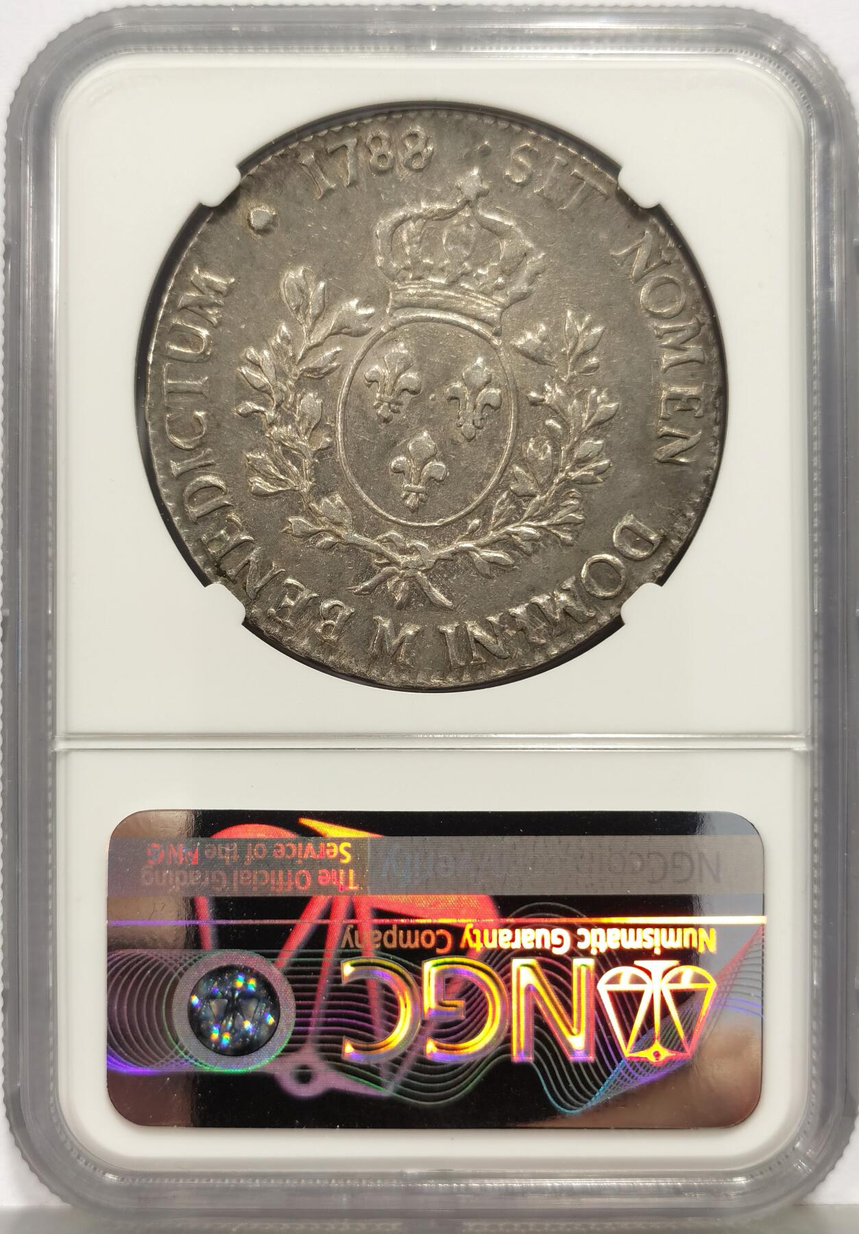 博洋堂“心向春光”2月精品大拍专场暨第160期（全场包邮） NGC AU 法国1788M路易十六埃居大银 原味 无减重痕