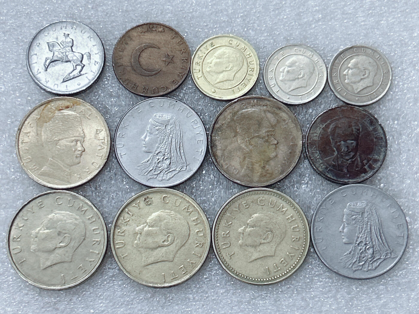 第一海外回流一元起拍收藏 散集专场  第301期 土耳其硬币 13枚